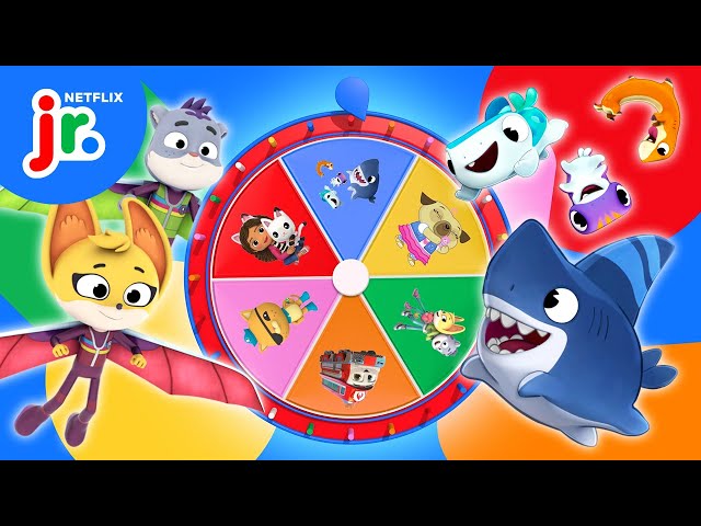 Mystery Wheel of Dynamic Duos! 👯‍♂️🌟 Sharkdog, The Creature Cases & More! | Netflix Jr