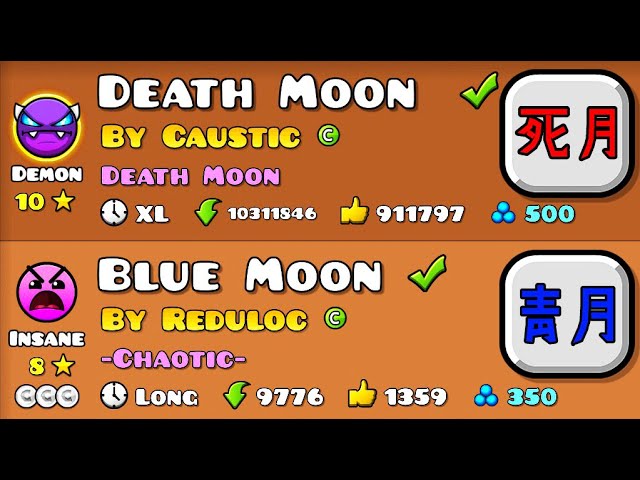 Death Moon but.. l "Blue Moon" by Reduloc [All Coins] l Geometry dash 2.11