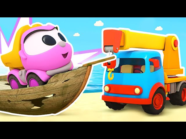 Car cartoons for kids. Lea the Truck & a new attraction. Cars for kids & trucks for kids
