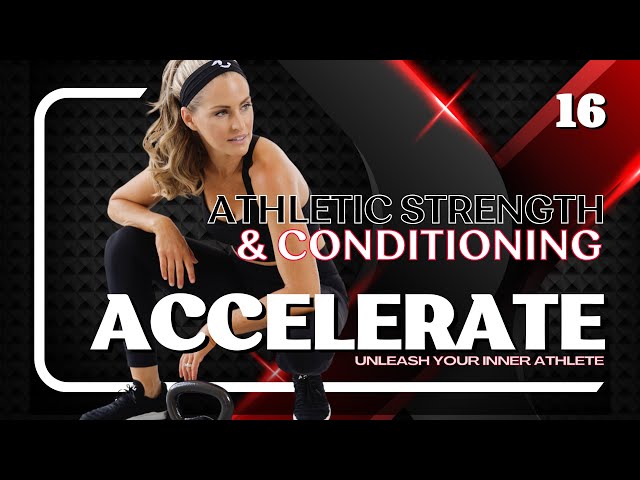 42 minute FULL BODY WORKOUT AT HOME Athletic Strength & Conditioning (Accelerate Day 16)