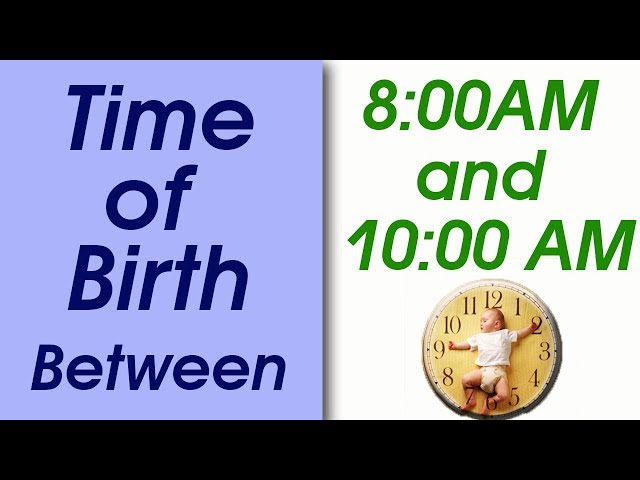 Time of Birth Between 8:00 AM and 10:00 AM | What your TIME OF BIRTH says about your personality?