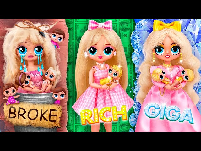 Rich, Broke and Giga Rich Barbie Dolls