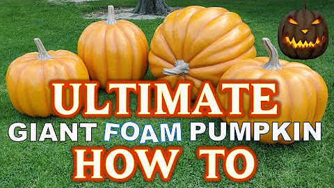 Making Giant Halloween Pumpkins - DIY Large Craft Pumpkins