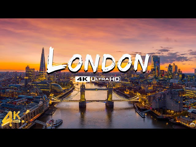 London 4K ULTRA HD - Scenic Relaxation Film With Relaxing Piano Music - City Scapes 4K