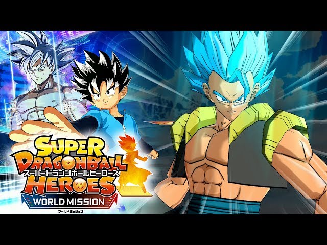 GOGETA BLUE ENTERS THE BATTLE!!! Super Dragon Ball Heroes World Mission Gameplay! (DLC Showcase)