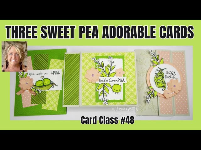 Adorable Three Sweet Pea Cards #48