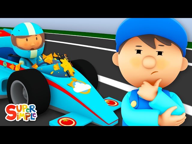Raina's Race Car Is Super Messy! | Carl's Car Wash | Cartoons For Kids