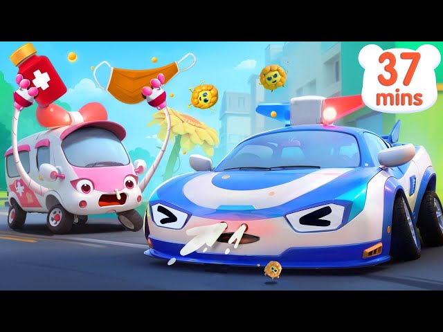 🤧Sneezing Outburst! | Super Ambulance Song🚑| Monster Truck | Kids Songs | BabyBus