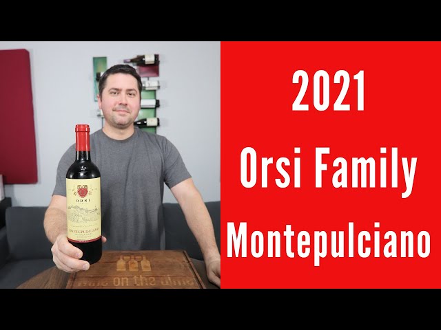 2021 Orsi Family Wines Montepulciano Red Wine Review
