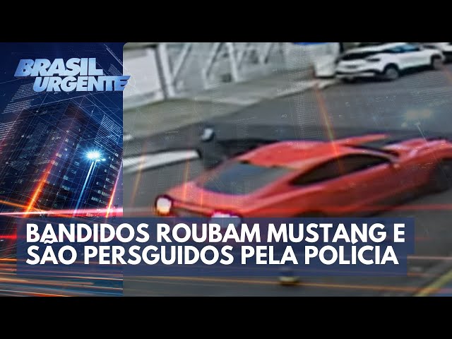 Perseguição com Mustang: bandido se dá mal | Brasil Urgente