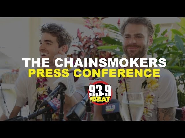 The Chainsmokers Hawaii Press Conference