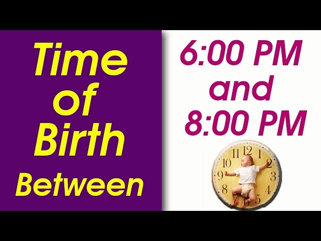 Time of Birth Between 6:00 PM and 8:00 PM | What your TIME OF BIRTH says about your personality?
