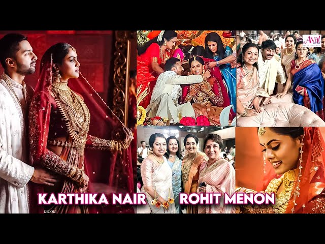 அடடே கண்ணு பாட்டுட போகுது சுத்தி போடுங்க Radha mam 😍🤩|Actress Karthika Nair Wedding