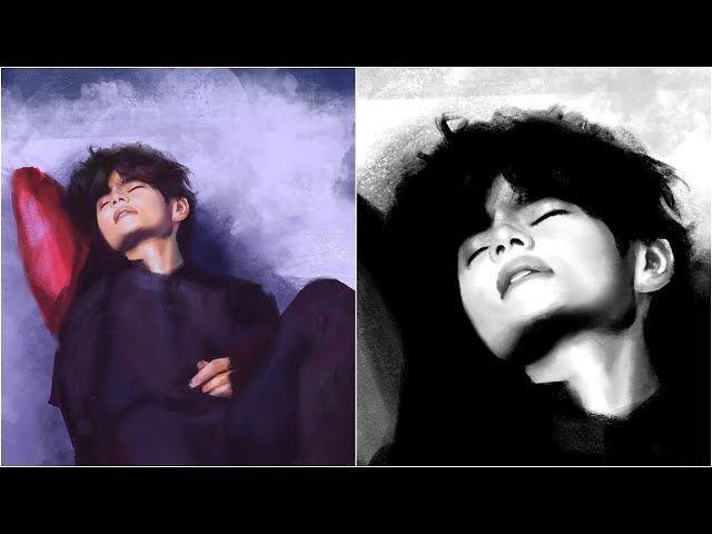 BTS V, a picture that expresses a dreamy feeling
