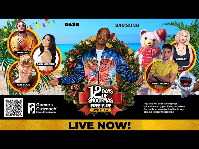 12 Days of Snoopmas Live Show | Free Fire x Dash Radio | #12DaysOfSnoopmas