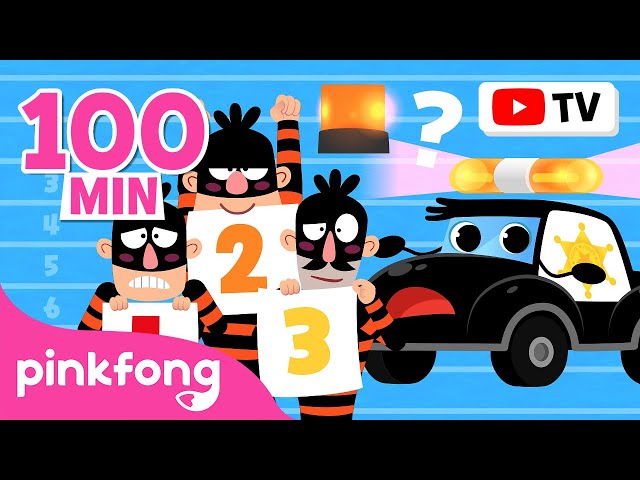 [TV for Kids] Catch the Ten Little Thieves! | + Patrol Pals Compilation | Pinkfong Police Car Series