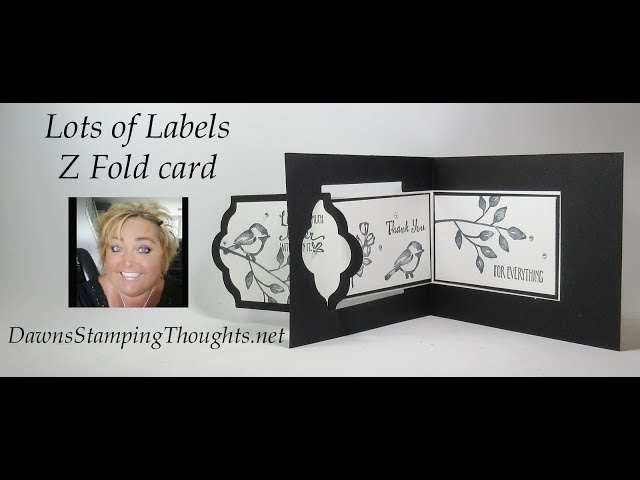 Lots of Labels Z Fold card