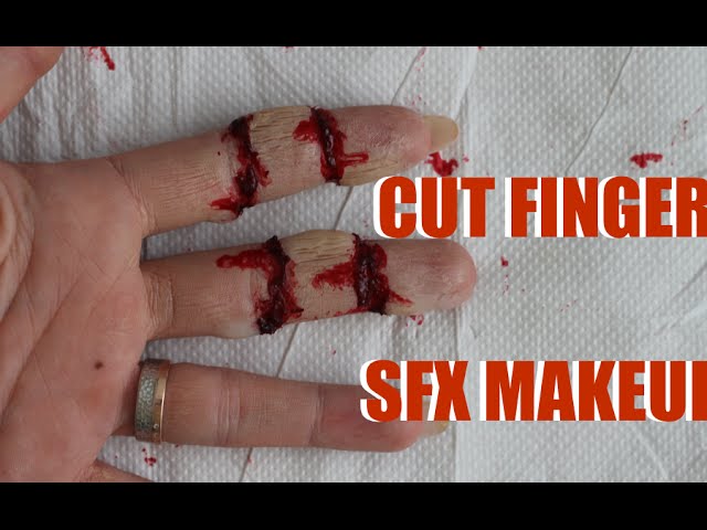 Cut Finger SFX Makeup Halloween Makeup Tutorial  SMASHINBEAUTY