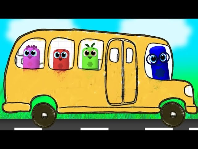 Magic Crayons go to School | Wheels on the Bus Song | Nursery Rhymes and Kids Songs by BabyFirst
