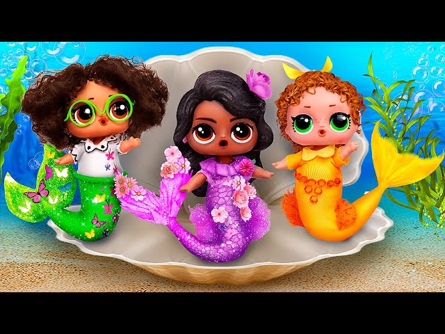 Isabela, Mirabel and Pepa Became Mermaids / 11 LOL Encanto DIYs
