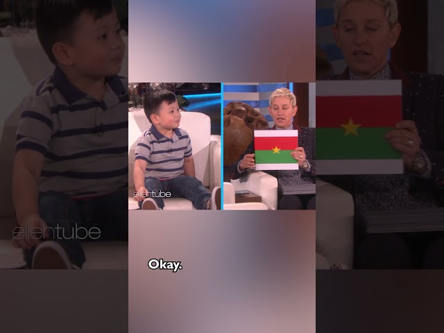 3-Year-Old Flag Expert Can’t Be Stumped 🇧🇫 #shorts