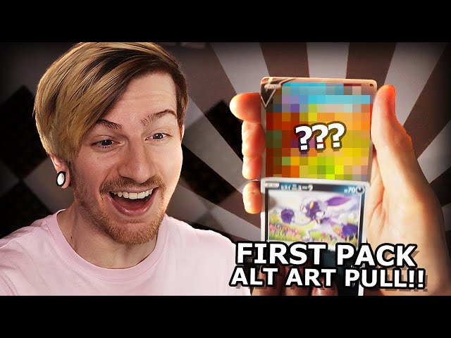 I PULLED AN ALT ART IN THE FIRST PACK!! | Pokemon (NEW JAPANESE SET OPENING)