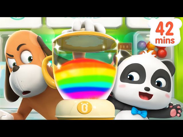 Yummy Rainbow Juice Song🍹| Learn Colors, Fruit Song | Nursery Rhymes & Kids Songs | BabyBus