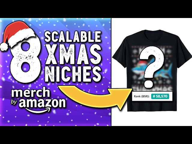 8 Scalable Christmas Niches for Print on Demand🎅