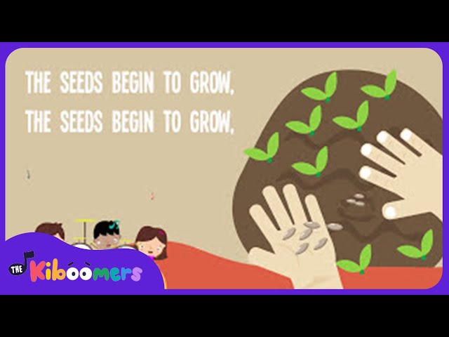 Farmer Plants the Seeds Lyric Video - The Kiboomers Preschool Songs & Nursery Rhymes