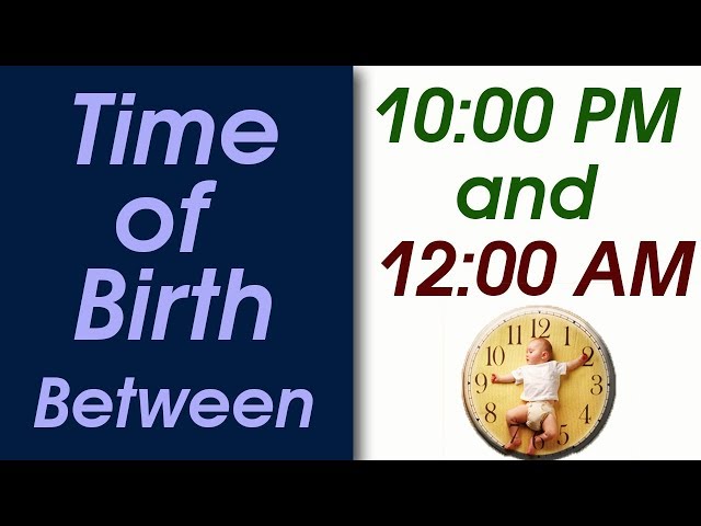 Time of Birth Between 10:00 PM and 12:00 AM | What your TIME OF BIRTH says about your personality?