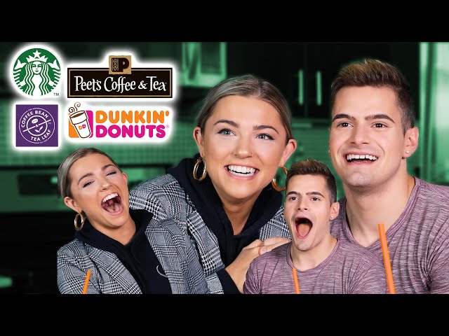 Blind Coffee Chain Taste Test (Is Starbucks REALLY My Favorite?!)