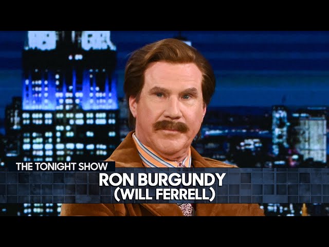 Ron Burgundy (Will Ferrell) Crashes The Tonight Show to Rave About Despicable Me 4 (Extended)