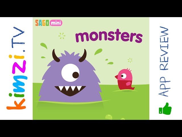 Apps for Kids - Sago Mini Monsters - The Colouring Game Review