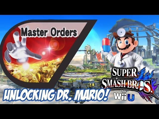 Master Orders! Unlocking Dr. Mario! [Super Smash Bros. for Wii U] [1080p60]