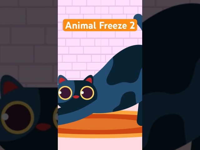 Animal freeze Song for Preschoolers! #shorts