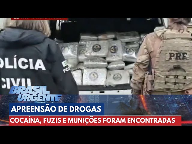 Mais de 800 tijolos de cocaína apreendidos em rodovia | Brasil Urgente