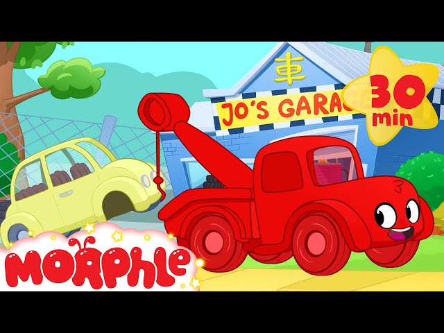 Morphle The Tow Truck! Tow Truck Video For Kids. (+Ambulance, police car, fire truck, garbage truck)