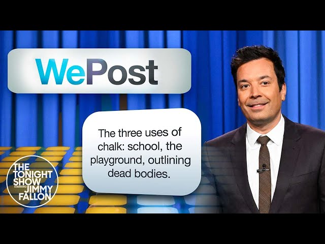 WePost: Dr. Pepper vs. Mr. Pibb, Wedding RSVPs | The Tonight Show Starring Jimmy Fallon