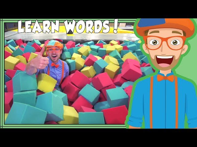 Learning Words with Blippi at the Trampoline Park | Videos for Toddlers