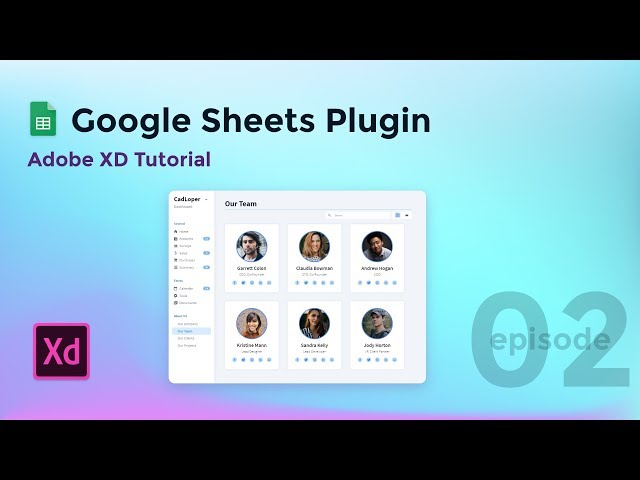 Google Sheets Plugin - Adobe XD Tutorial