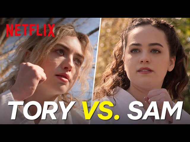 Sam and Tory Fight for the Top Spot | Cobra Kai | Netflix