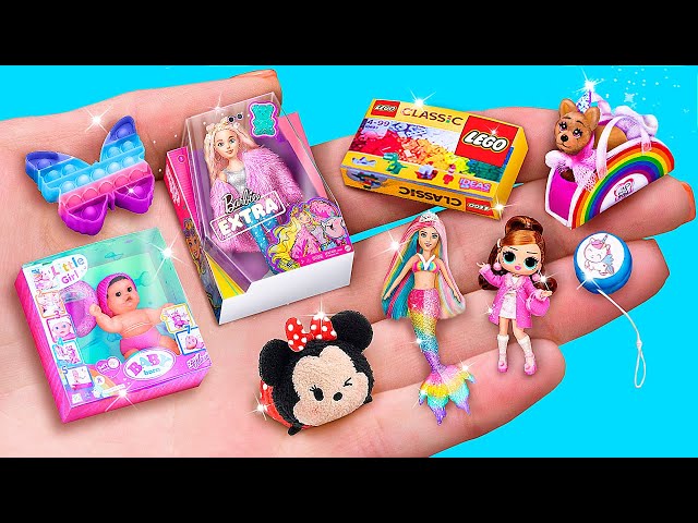 Miniature Dolls and Toys / 25 DIYs for LOL OMG and Barbie