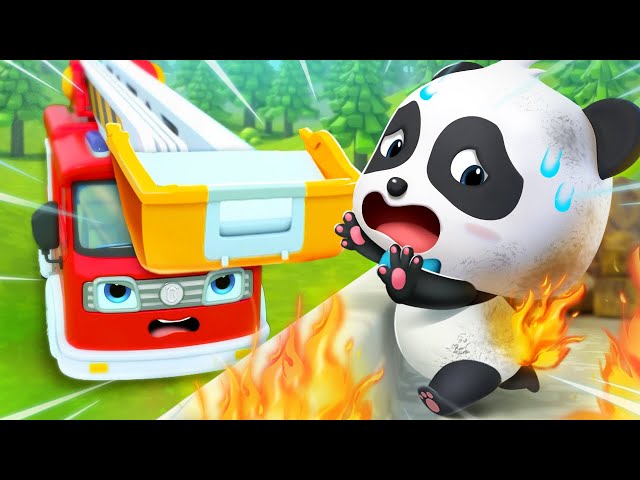 Fire Truck Rescue Team | Baby's in Danger | Monster Cars Song | Kids Song | BabyBus