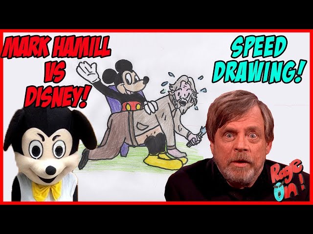 13 year old boy draws Mark Hamill Star Wars Last jedi, kids drawing. Niño dibuja ultimo jedi