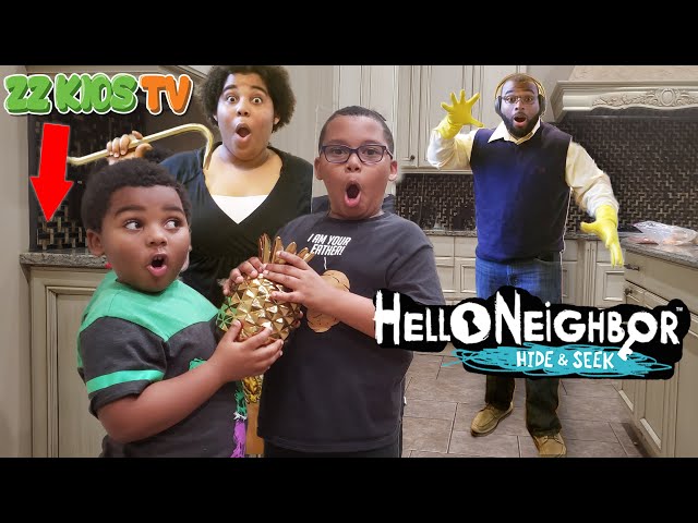 ZZ Kids TV Hello Neighbor Hide and Seek Family Game