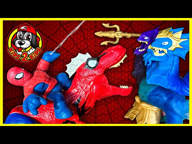 Goo Jit Zu 🕷 Spider-Man & Captain America's Time Travel Battle with King Hydra