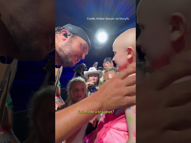 Luke Bryan Comes Off Stage to Hug Young Cancer Survivor Fan