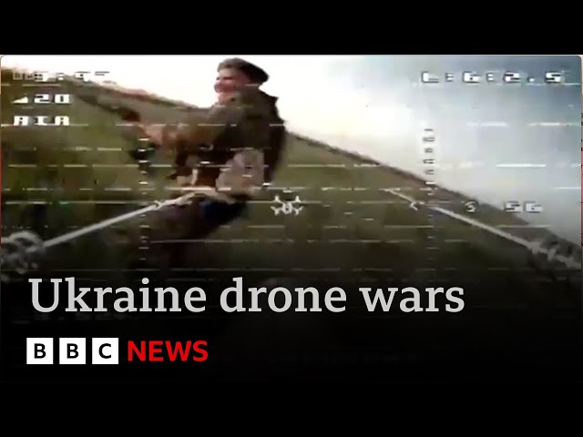 Ukraine frontline report: The deadly new weapon of drone warfare | BBC News