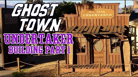 DIY Old West Town Undertaker Building