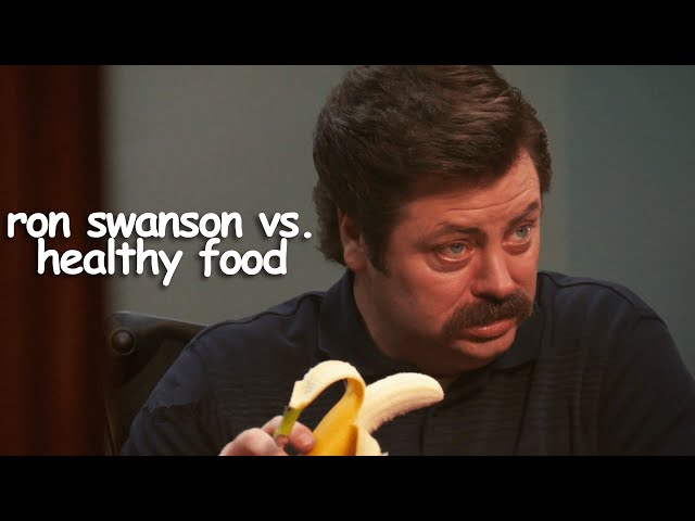 ron swanson hating healthy food for 9 minutes 27 seconds | Parks and Recreation | Comedy Bites